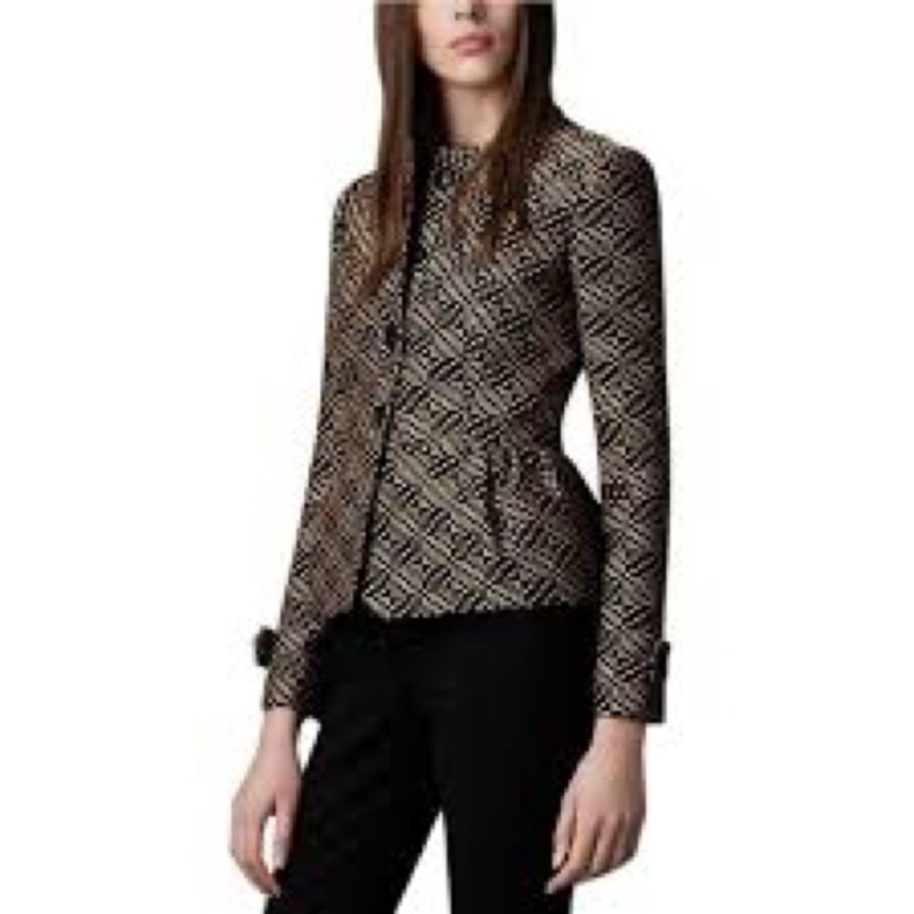 Burberry London Peplum Blazer Jacket